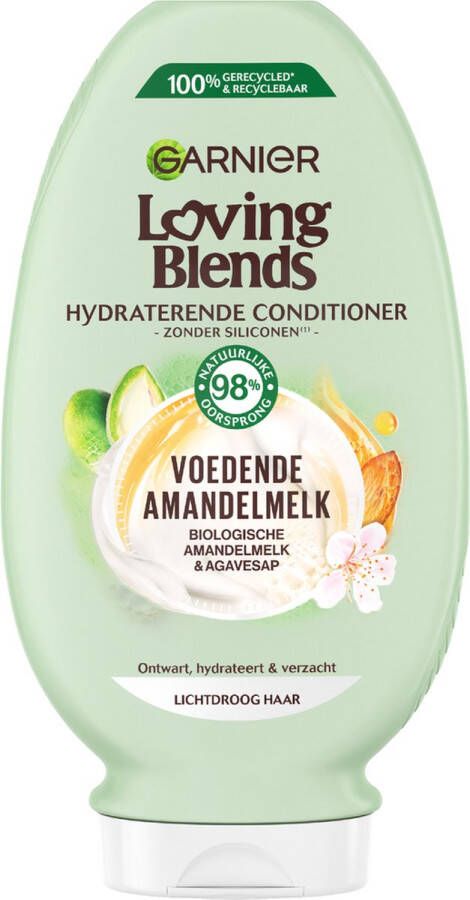 Garnier Loving Blends Conditioner Voedende Amandelmelk Lichtdroog haar 250 ml