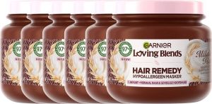 Garnier Loving Blends Milde Haver Hair Remedy Haarmasker Voordeelverpakking Normaal haar en gevoelige hoofdhuid 6 x 340ml