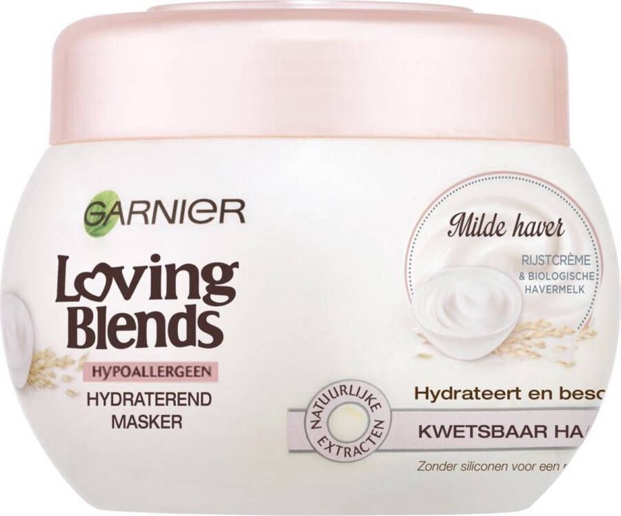 Garnier Loving Blends Haarmasker Milde Haver 300 ml 6 x 300 ml multiverpakking