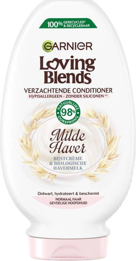 Garnier Loving Blends Milde Haver Verzachtende Conditioner Normaal Haar Gevoelige Hoofdhuid 250ml