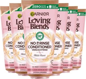 Garnier Loving Blends No Rinse Conditioner Milde haver 6 x 200ml Voordeelverpakking