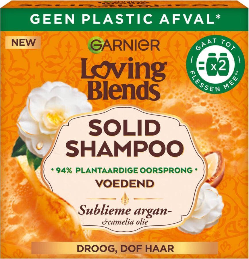 Garnier Loving Blends Argan & Camelia Olie Sublieme Solid Shampoo Bar 60gr