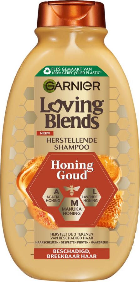 Garnier Loving Blends Honing Goud Herstellende Shampoo Beschadigd Breekbaar Haar 300ml