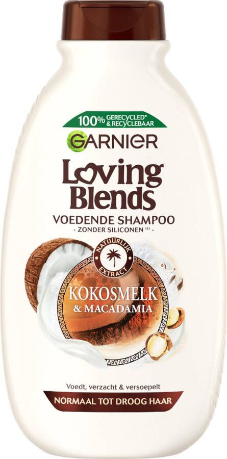 Garnier Loving Blends Shampoo Kokosmelk & Macadamia Normaal tot Droog Haar 300 ml