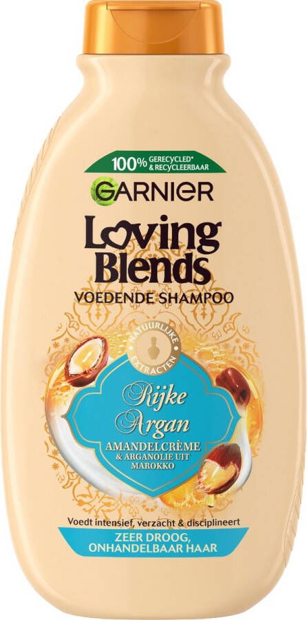 Garnier Loving Blends Rijke Argan Voedende Shampoo Zeer Droog Onhandelbaar Haar 300ml