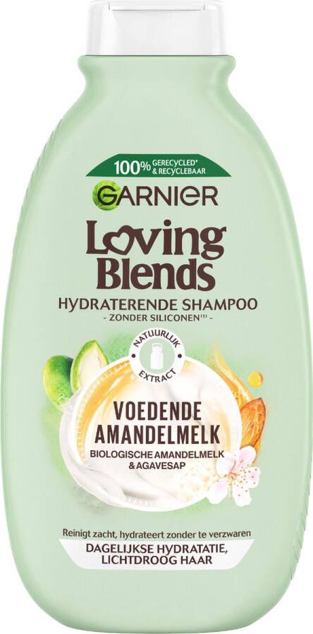 Garnier Loving Blends Shampoo Voedende Amandelmelk Dagelijkse hydratatie Lichtdroog haar 300 ml