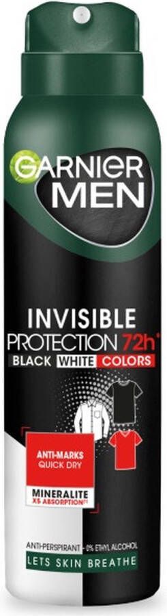 Garnier Men Invisible Protection 72h antitranspiratiespray 150ml