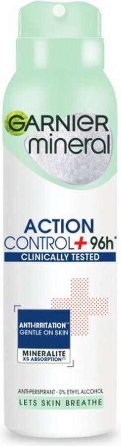 Garnier Mineral Action Control+ Klinisch geteste antitranspiratiespray 150ml