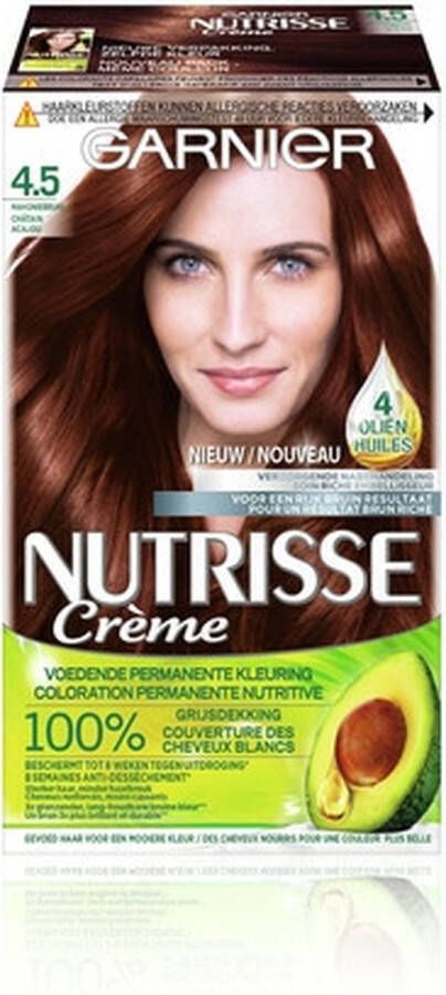 Garnier Nutrisse Ultra Crème haarkleuring 4.5 Mahoniebruin
