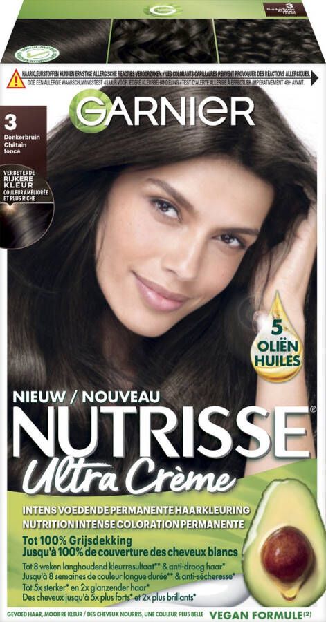 Garnier Nutrisse Ultra Crème haarkleuring 3 Donkerbruin