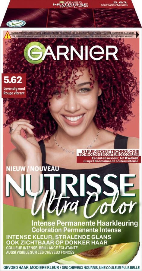 Garnier Nutrisse Ultra Crème haarkleuring 5.62 Levendig Rood