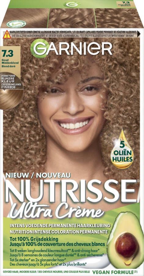 Garnier Nutrisse Ultra Crème 7.3 Goudblond Voedende Haarverf