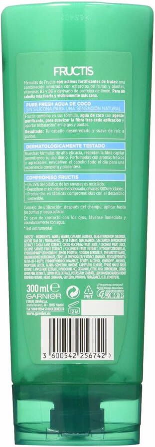 Garnier Ontklittende Conditioner Fructis Pure Fresh Kokoswater (300 ml)