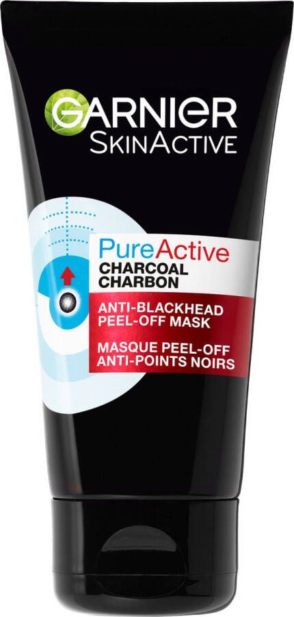 Garnier Pure Active Peel-Off Gezichtsmasker Charcoal Tegen mee-eters en verstopte poriën 50ml