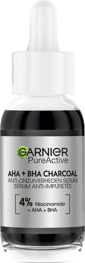 Garnier Skinactive AHA + BHA houtskool anti-onzuiverheden serum 30ml
