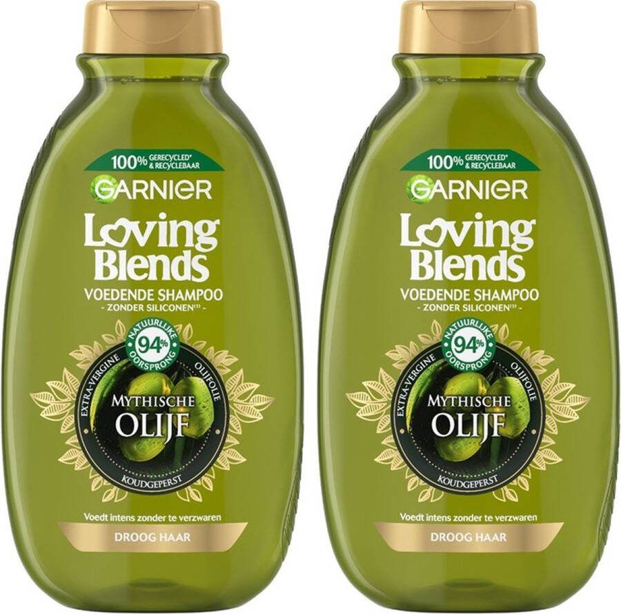 Garnier Shampoo -Loving Blends Mythische Olijf 2 x 300 ml