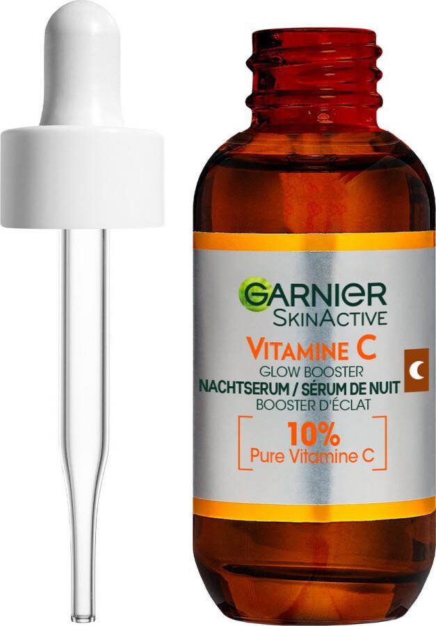 Garnier Skinactive 10% Pure Vitamine C Anti-Pigmentvlekken Nachtserum met Hyaluronzuur 30ml