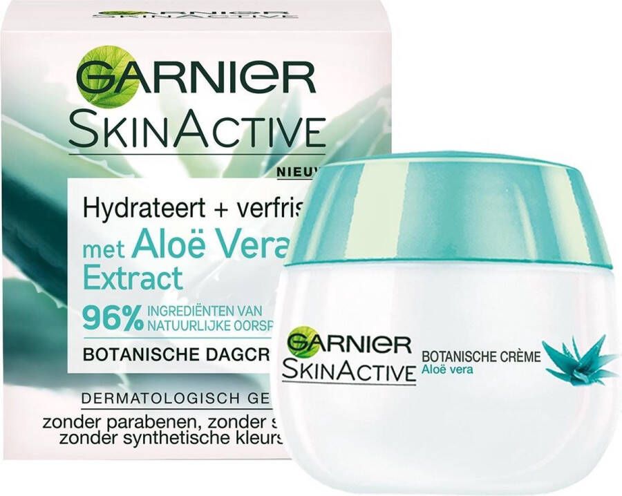Garnier SkinActive Botanische Dagcrème met Aloë Vera Extract Hydraterende Dagcrème voor ieder huidtype 50 ml