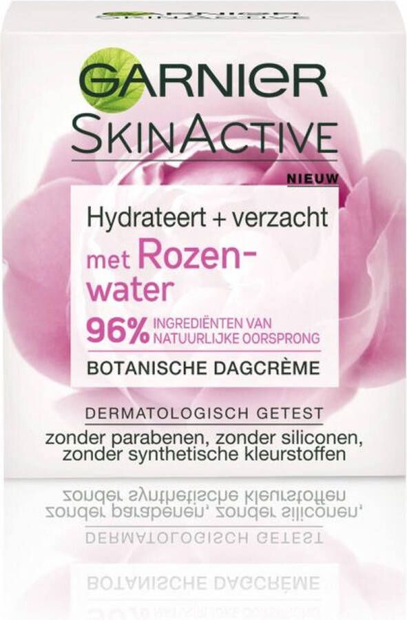Garnier Skinactive Face SkinActive Botanische Dagcrème Rozenwater Droge & Gevoelige Huid 6 x 50 ml Gezichtscrème Voordeelverpakking
