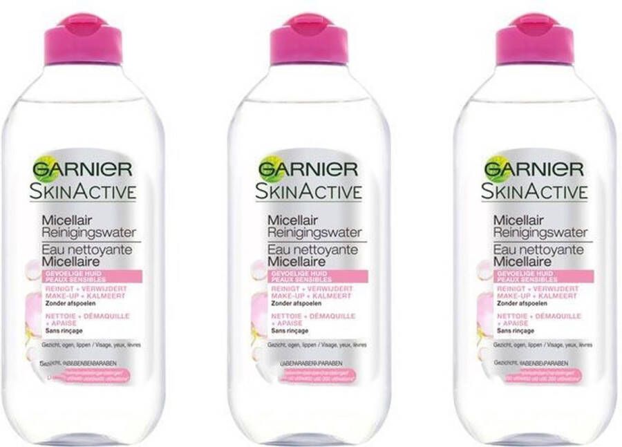 Garnier Skin Active Garnier Skinactive Micellair Reinigingswater Gevoelige huid 3 x 125 ml