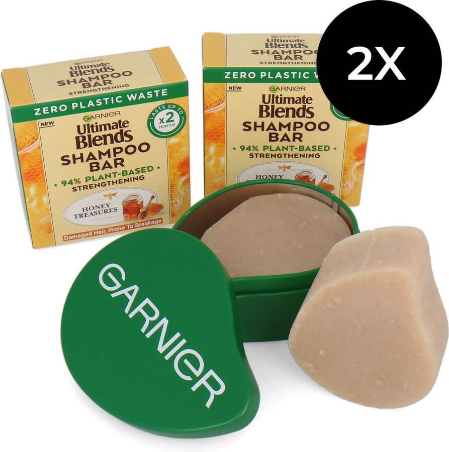 Garnier Ultimate Blends Shampoo Bar Set Honey Treasures 120 gram