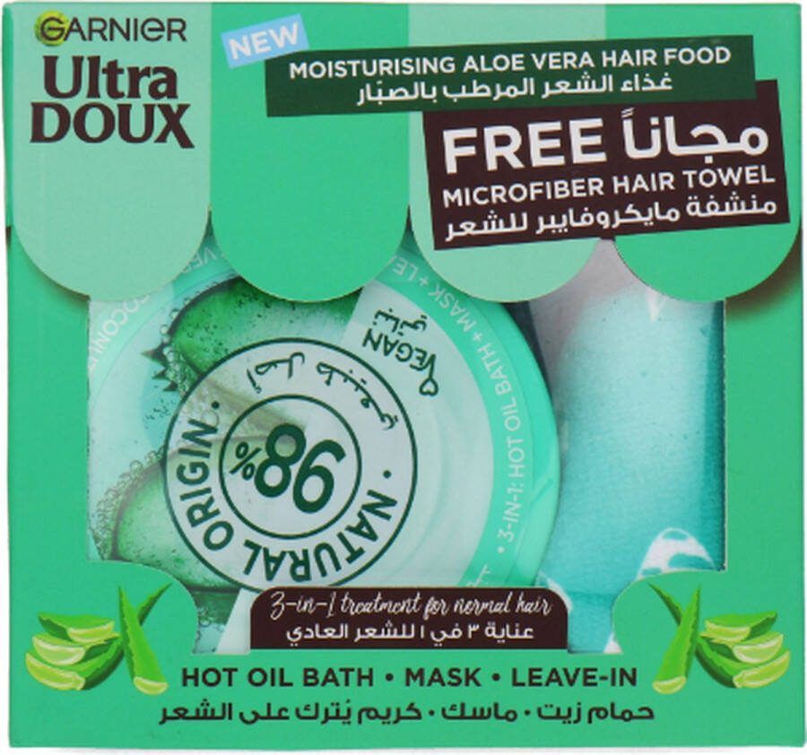 Garnier Ultra Doux Moisturising Aloe Vera Hair Food Cadeauset 390 ml