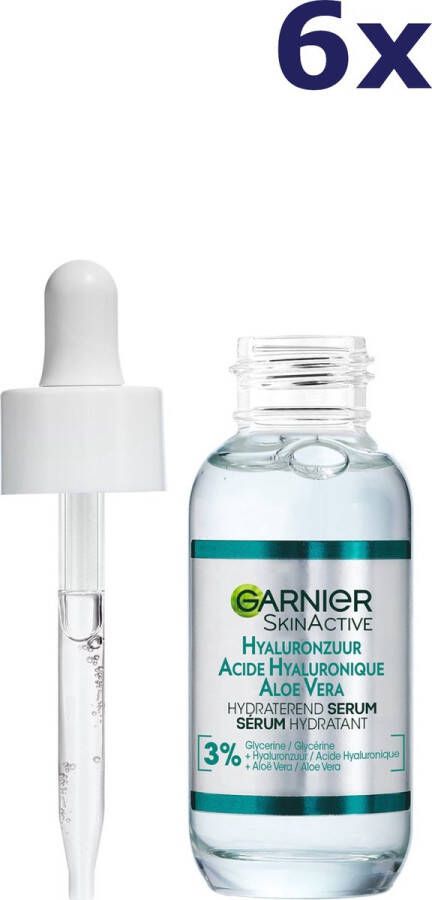 Garnier x6 SkinActive Hyaluronzuur en Aloë Vera Hydraterend Serum