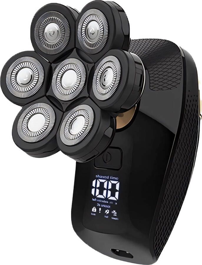Garpex 5 in 1 Scheerapparaat Mannen Deluxe Gezicht en Hoofd Trimmer Nat en Droog Shaver Neustrimmer Skull shaver