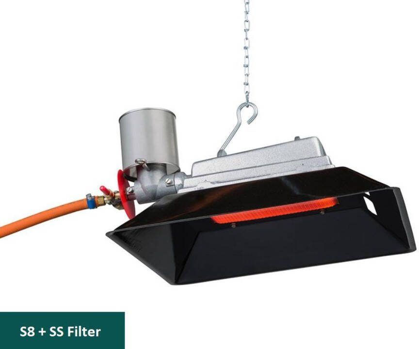Gasolec S8 Terrasverwarmer Infraroodstraler 3500W Aardgas