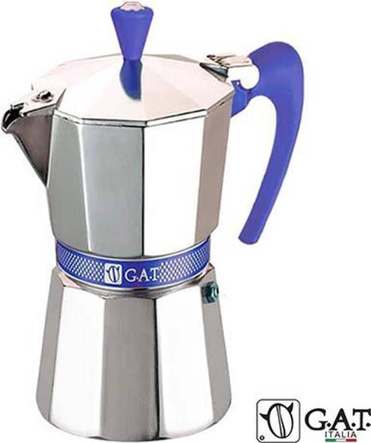 G.A.T. Italia Betty Blauw Percolator 3 kops 150ml