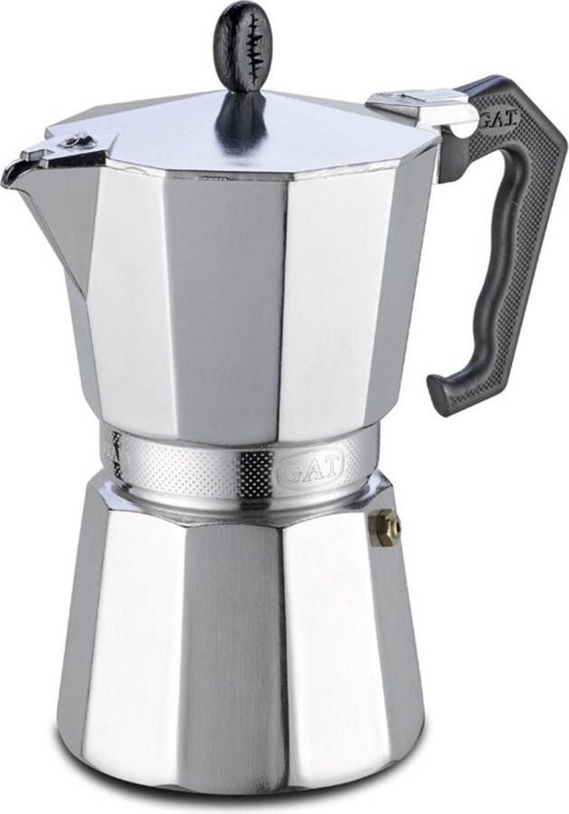 G.A.T. Italia Lady Oro Moka Percolator 48 kops 2400ml Made in Italy De grootste Moka Percolator