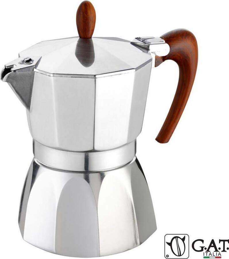 G.A.T. Italia Magnifica Percolator 9 kops 450ml Made in Italy