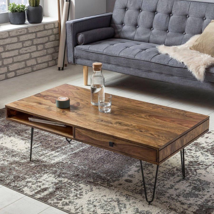 Wohnling Salontafel BAGLI sheeshamhout 110 cm