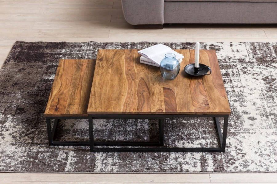 Sky Style Gate39 Akola set van 2 Salontafel Bruin
