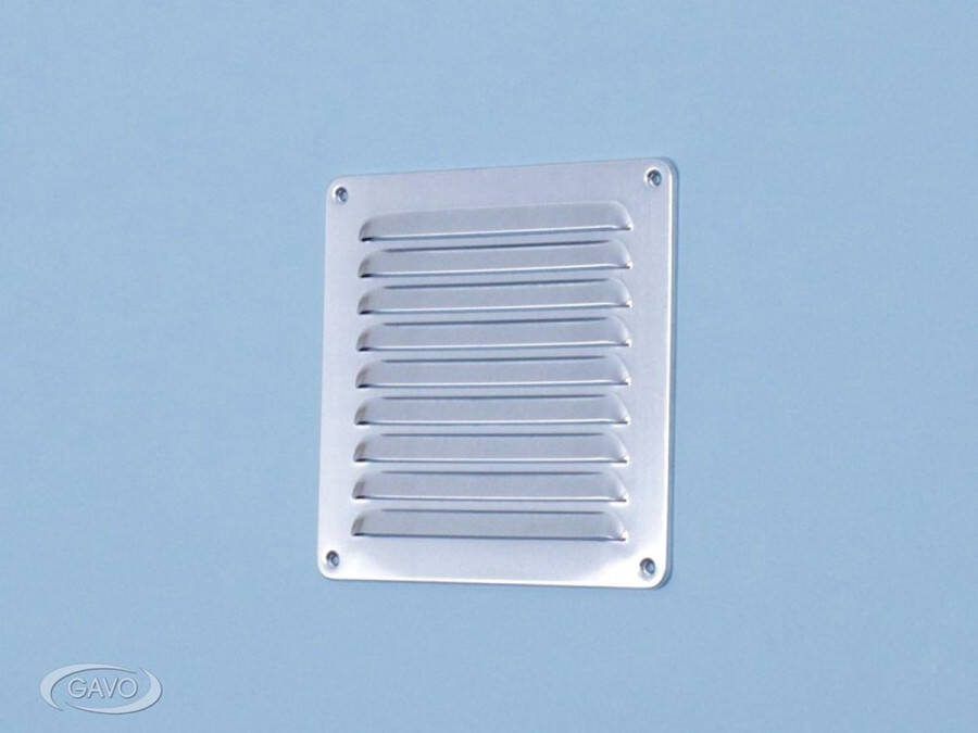 Gavo schoepenrooster 180x90mm 1-809W buitenrooster aluminium wit
