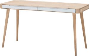 Gazzda Ena desk houten bureau whitewash 140 x 60 cm