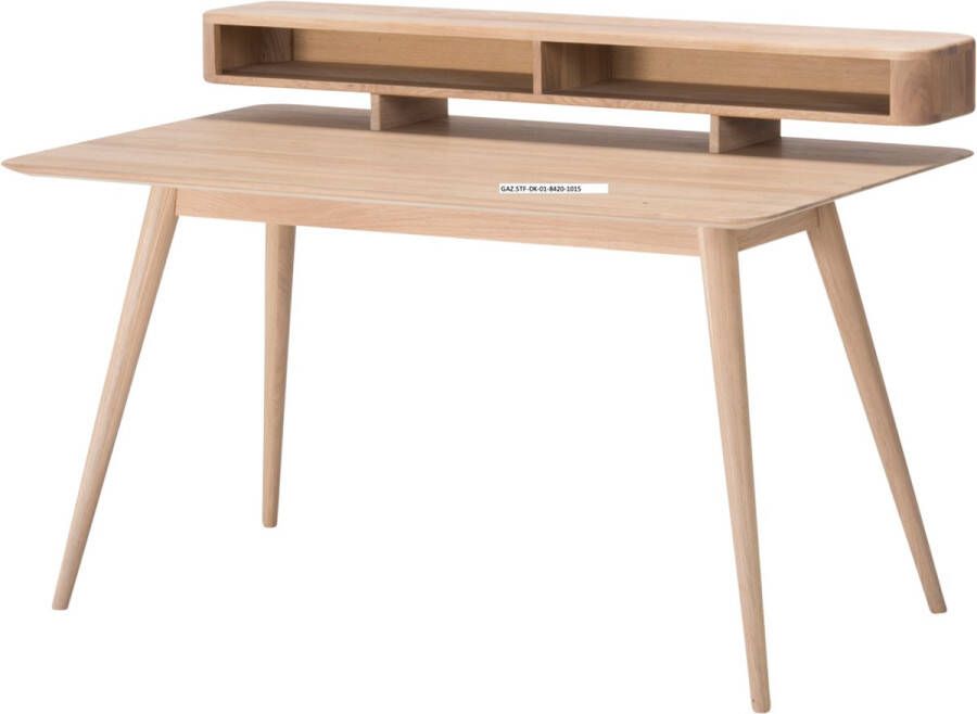 Gazzda Stafa desk houten bureau whitewash 140 x 80 cm