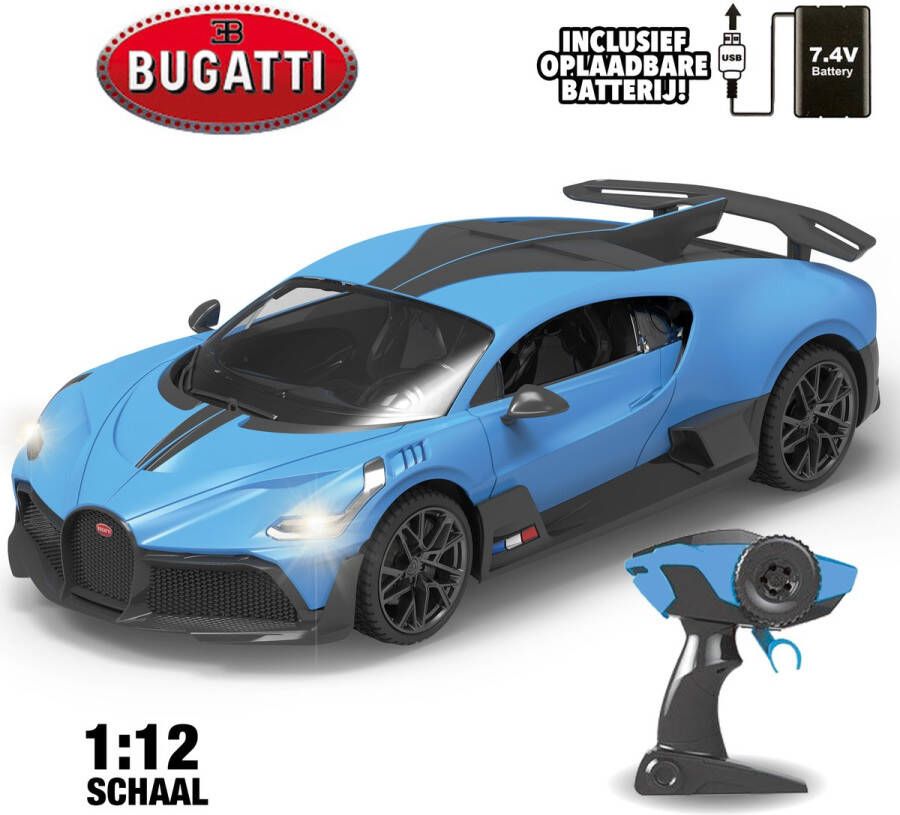 Gear2Play RC Bugatti Divo Sportauto 1:12 Bestuurbare auto RC auto Verlichte koplampen Incl. oplaadbare batterij
