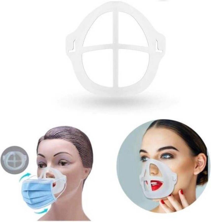 GEAR3000 Bracket 3D voor mondmasker 1 stuk vergemakkelijkt ademhaling beschermt make up lipstick lipgloss herbruikbaar