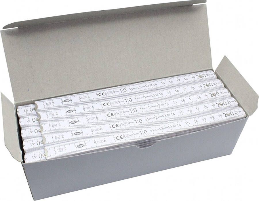 Adga 250 plus duimstok vouwmeter 2 Meter van beukenhout Pak van 20 stuks