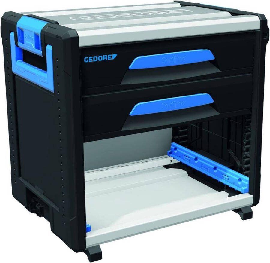 Gedore 2954338 1110 WM 221 Gereedschapsbox Blauw Zwart Wit