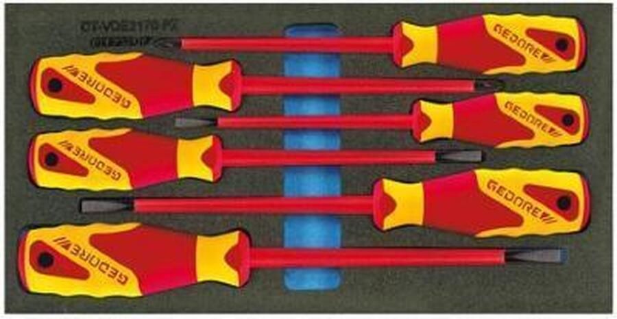 Gedore 1500 CT1-VDE 2170 PZ 6 delige schroevendraaierset in 1 3 CT module