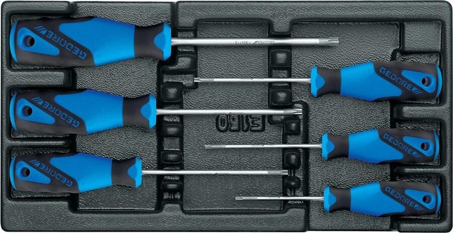 Gedore 1500 ES-2163 TX 3-C schroevendraaier-set 6 delig