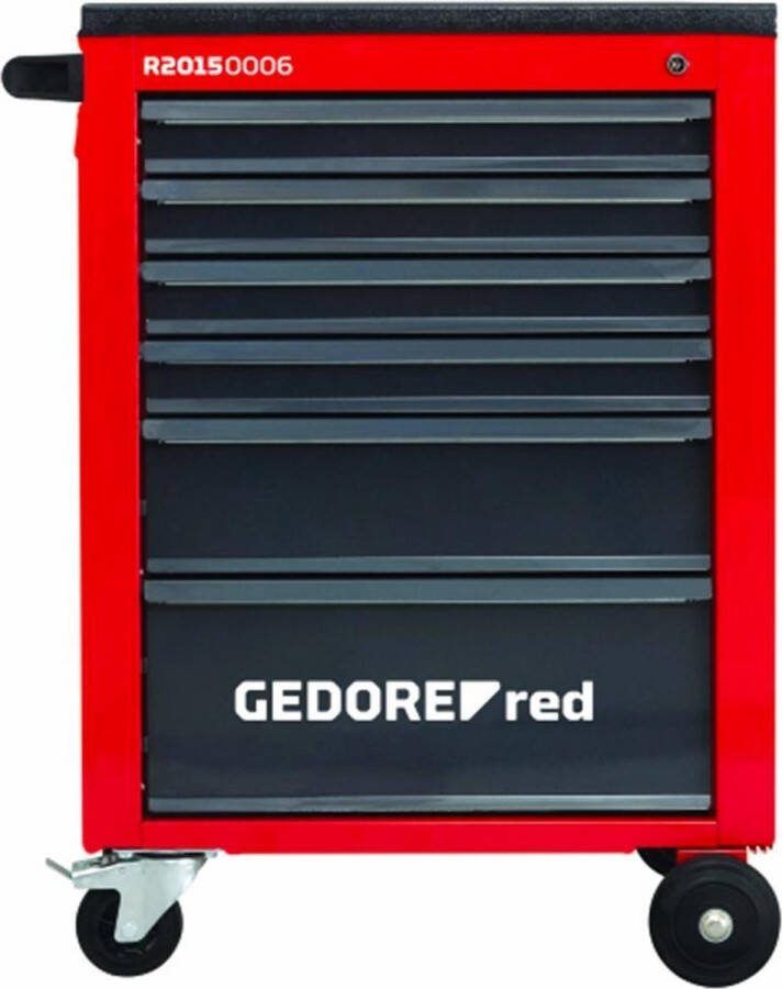 Gedore Gereedschapswagen Leeg Mechanic 6 Lades Rood Zwart