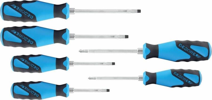 Gedore 3-C schroevendraaierset met slagkap 6-delig