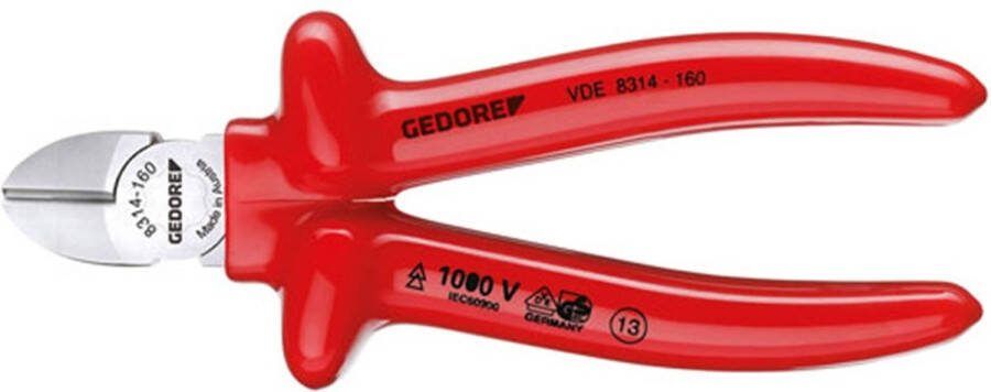 Gedore VDE 8314-140 6743540 Zijkniptang 140 mm
