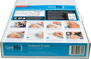 GeeFix NL-EU Hollewandplug 25pack gipsplaat bevestigingen pluggen GeeFix