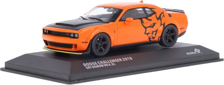 Geen automerk Dodge Challenger SRT Demon V8 6.2L Solido Modelauto 1:43 2018 S4310306 Schaalmodel