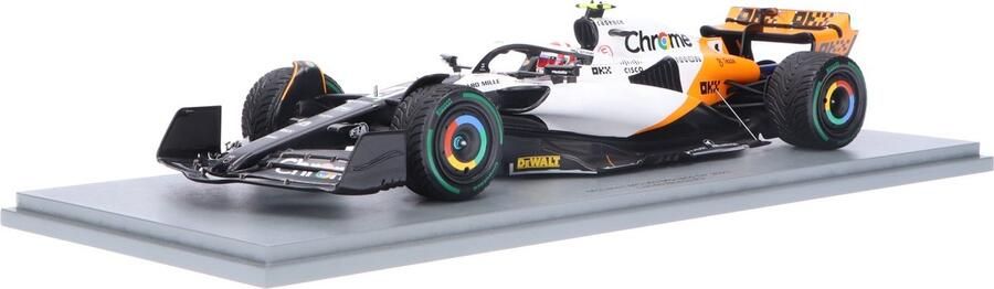 Geen automerk McLaren MCL60 Spark Modelauto 1:18 2023 Lando Norris McLaren F1 Team 18S898 Monaco GP Schaalmodel