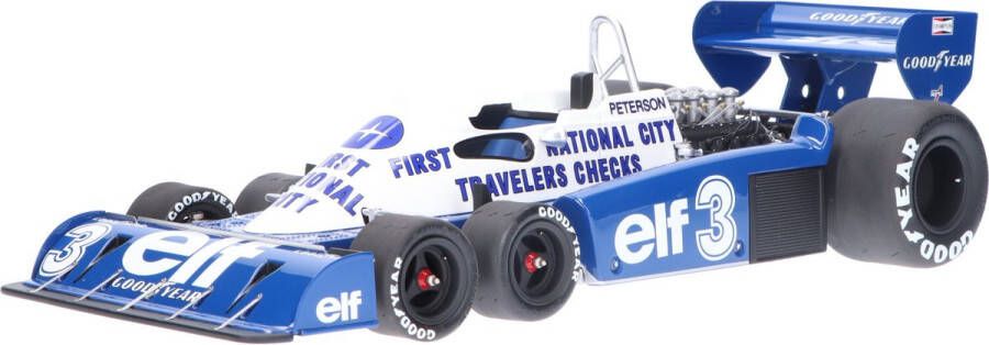 Geen automerk Het 1:12 gegoten model van de Tyrrell P34 #3 van de GP van Monaco van 1977. De rijder was Ronnie Peterson. De fabrikant van het schaalmodel is Truescale Miniatures. Dit model is alleen online verkrijgbaar